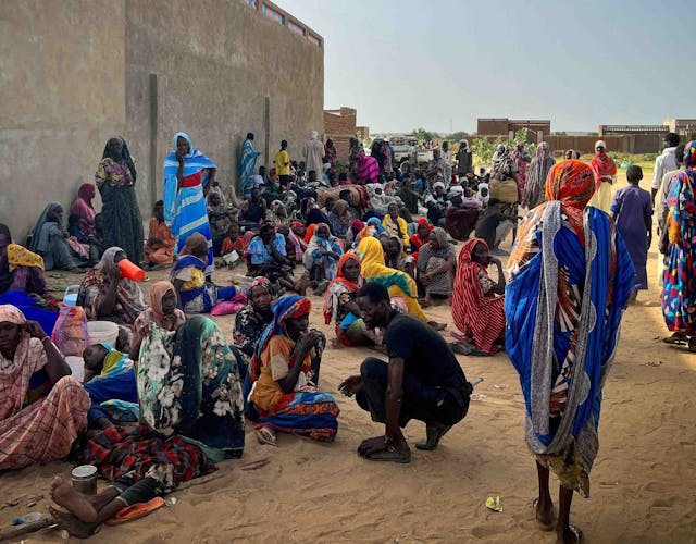 Mensen op de vlucht in Soedan