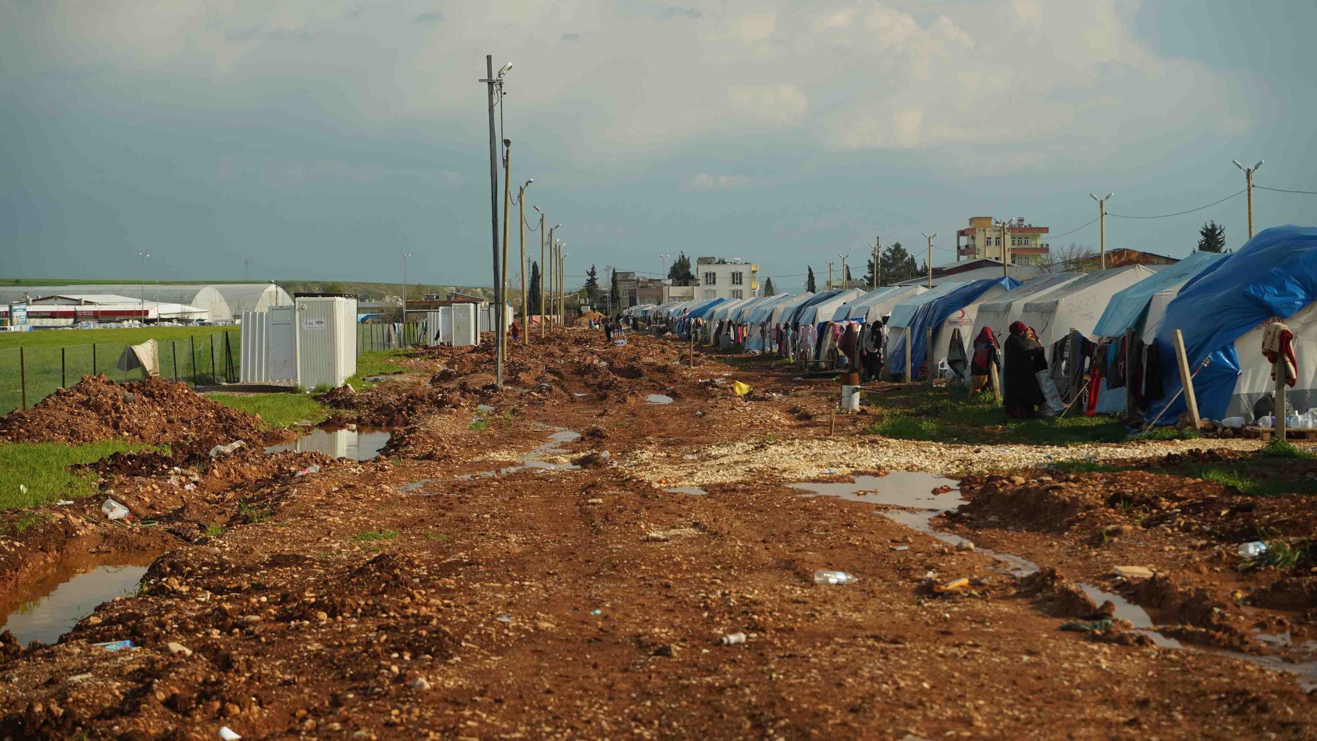 Foto van vluchtelingenkamp in Turkije
