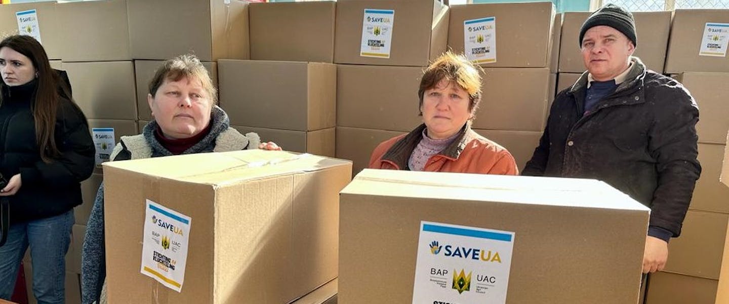 Noodhulppakketten van Stichting Vluchteling in Oekraïne