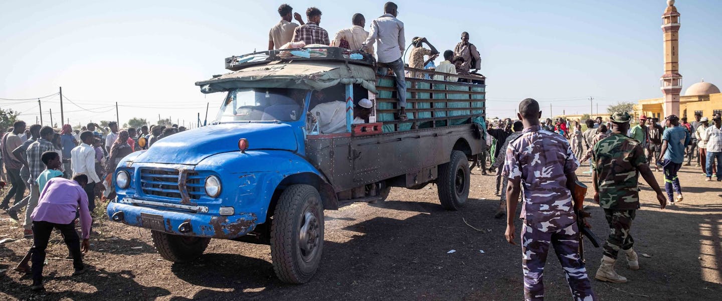 Truck rijdt door menigte in Soedan