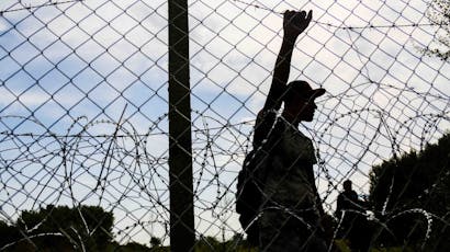 Refugee crisis Hungarian border