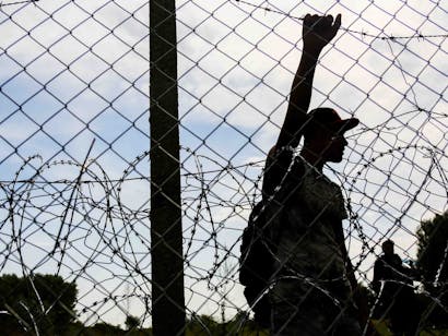 Refugee crisis Hungarian border