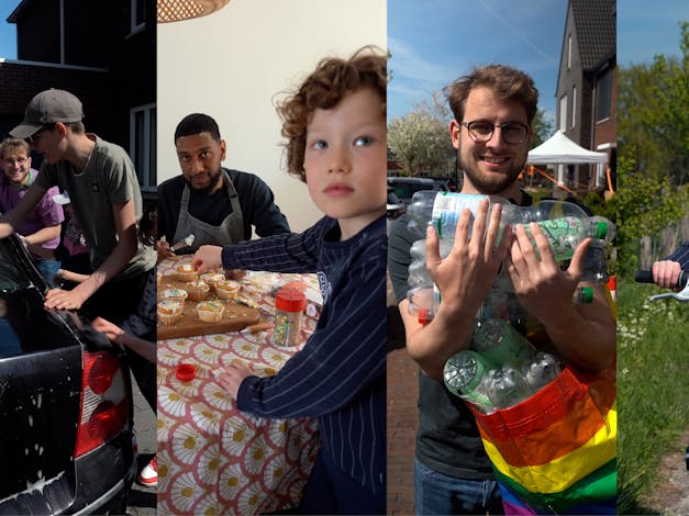 Mensen zetten acties op om geld in te zamelen voor Stichting vluchteling