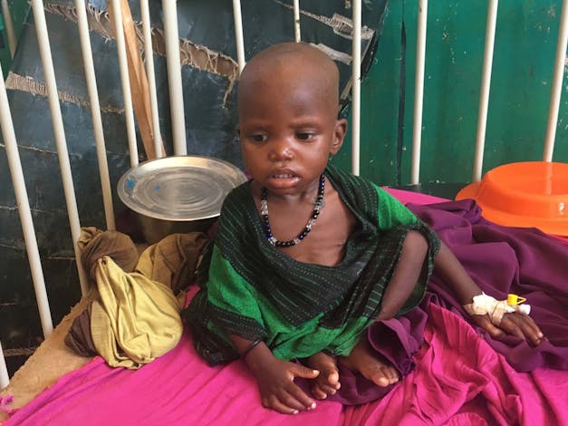 Portretfoto van kind in Somalië