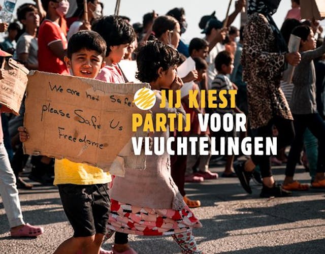 Beeld bij kies partij campagne
