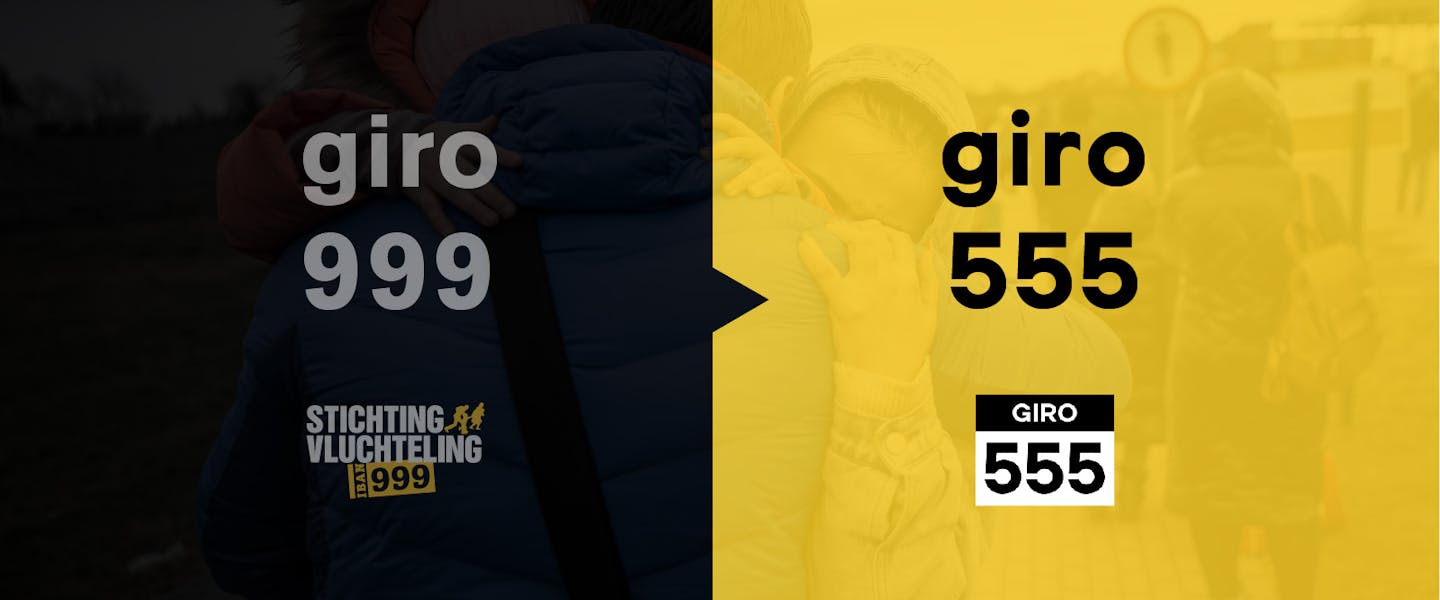 Beeld samenwerking Giro 555 en Stichting Vluchteling