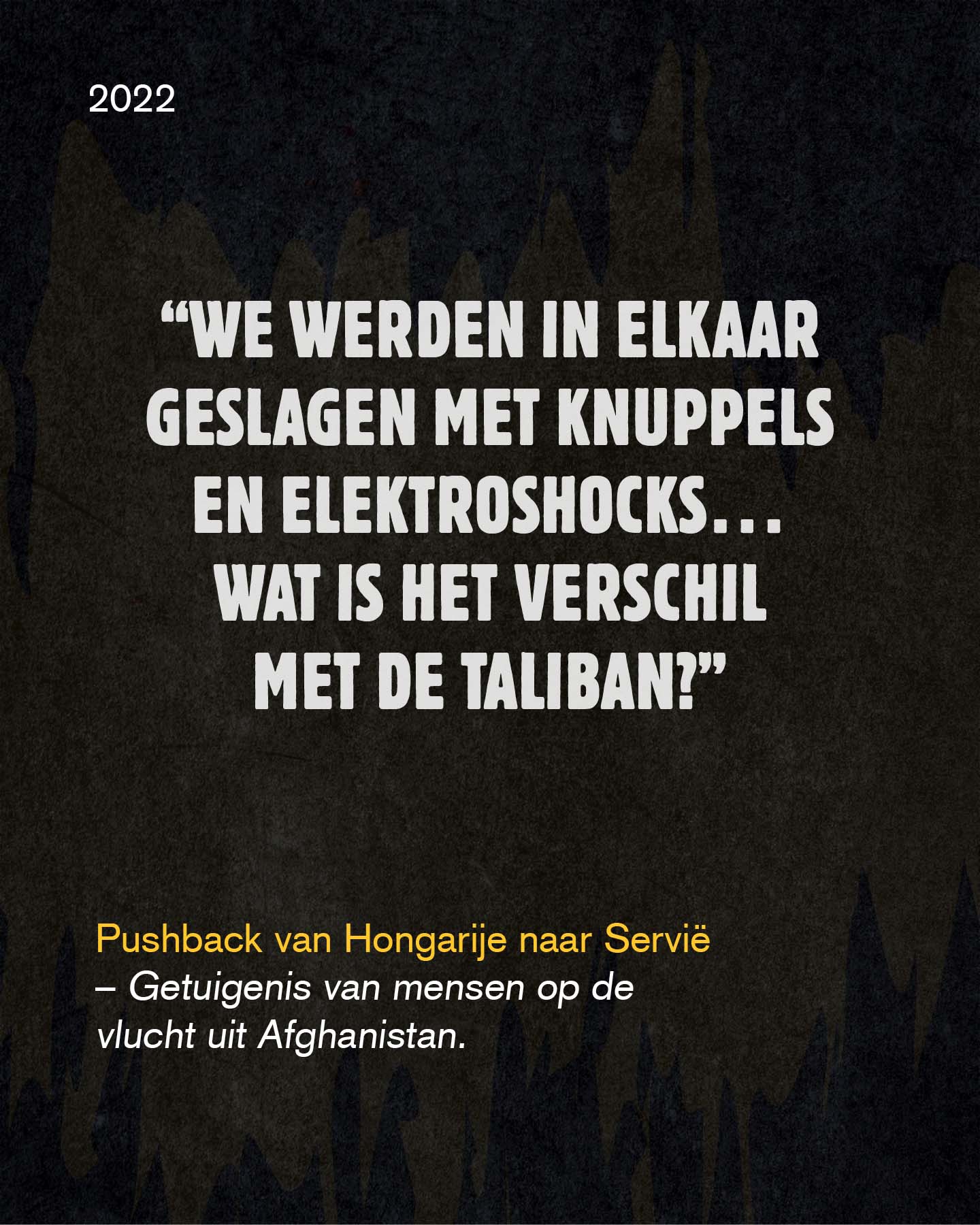 Getuigenis van mensen op de vlucht uit Afghanistan