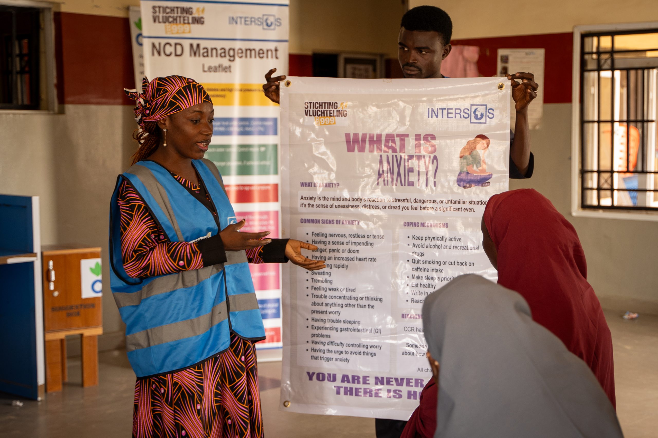 In Nigeria bieden we met Intersos hulp aan mensen met mentale problemen.