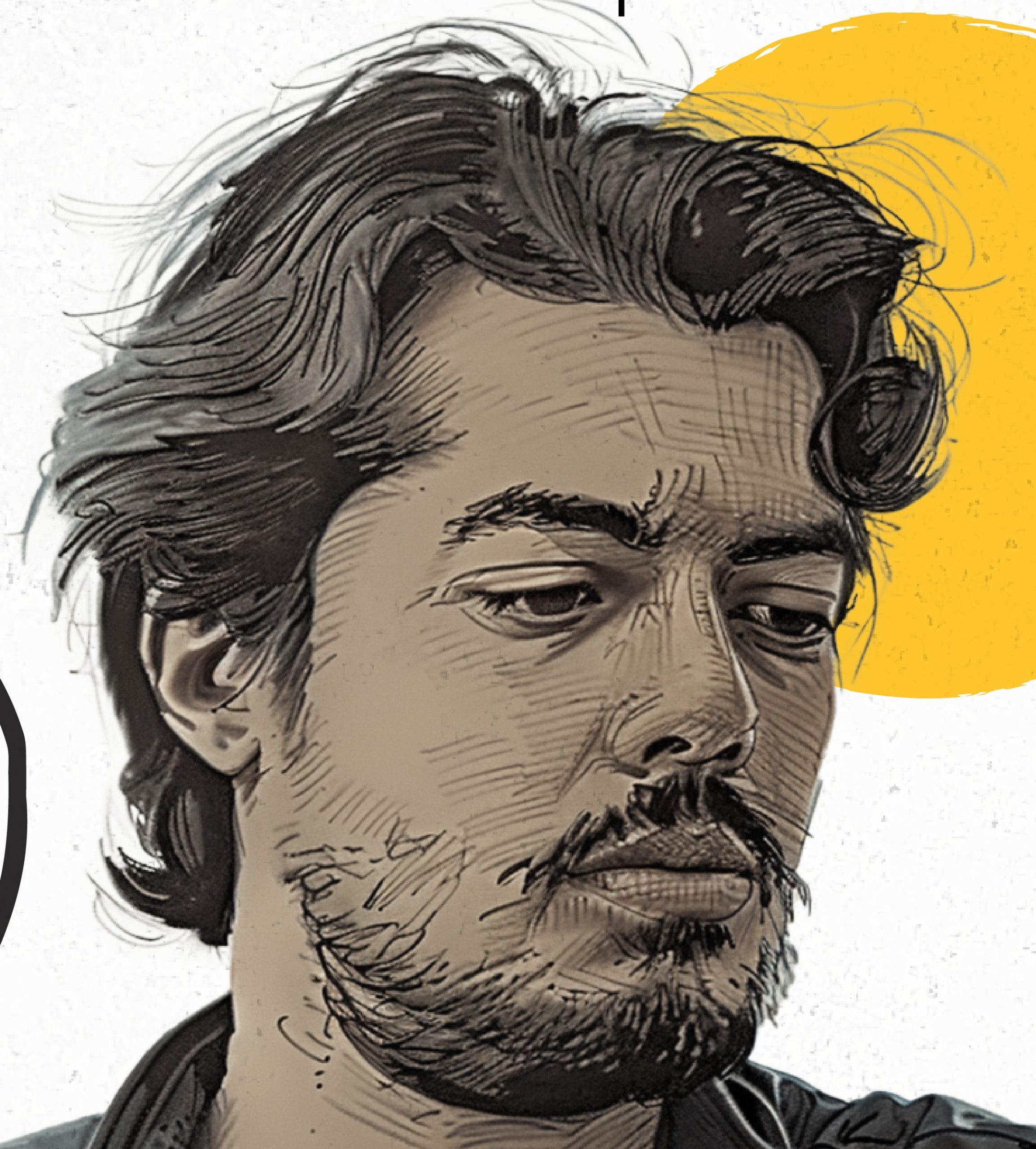 Illustratie van een hulpverlener uit Libie