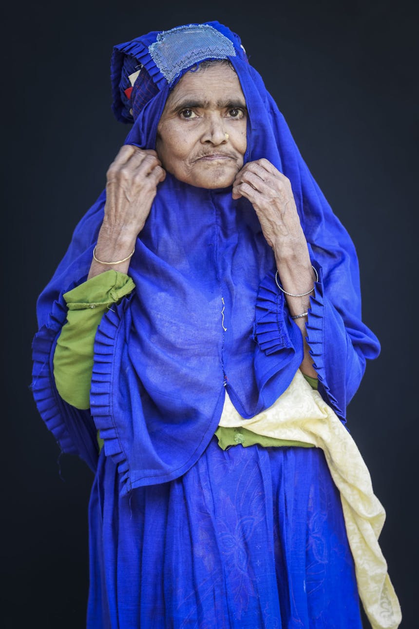 Portretfoto van Hamida in Cox's Bazar, Bangladesh