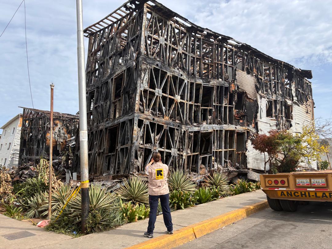 Beelden van beschadigde en ingestorte gebouwen na de verwoestende aardbevingen in Venezuela