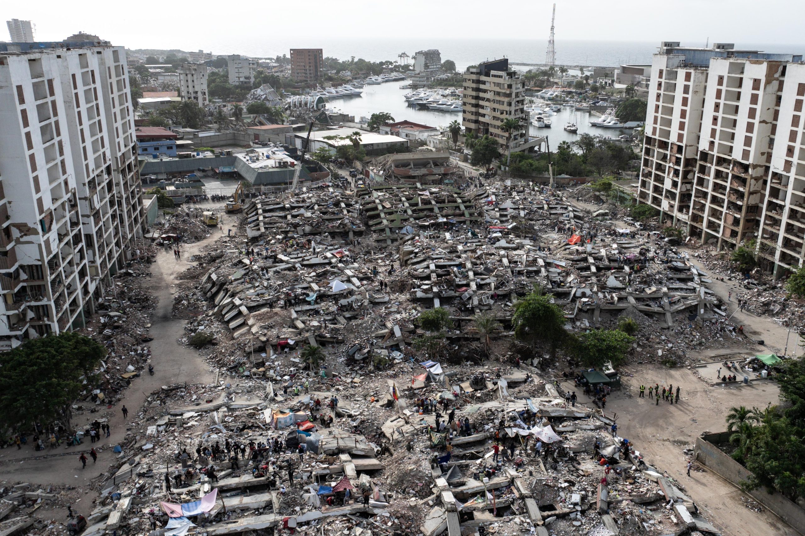 foto van verwoesting na aardbevingen in venezuela in juni 2026.