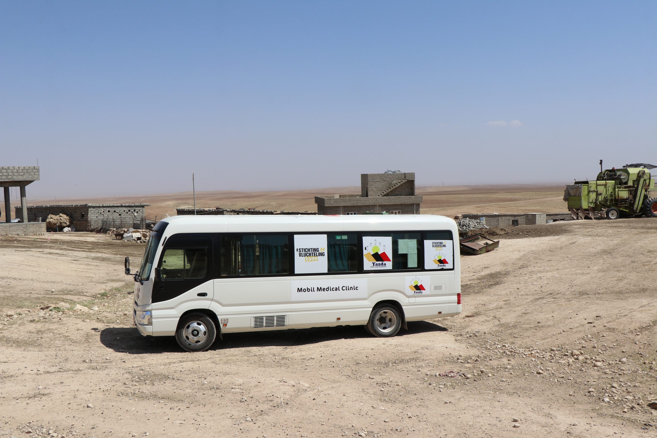De mobiele kliniek van Stichting Vluchteling in Sinjar, Irak