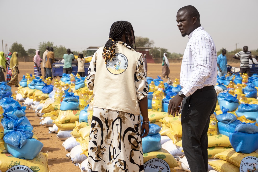 Twee hulpverleners van onze lokale partner FEDE in Mali