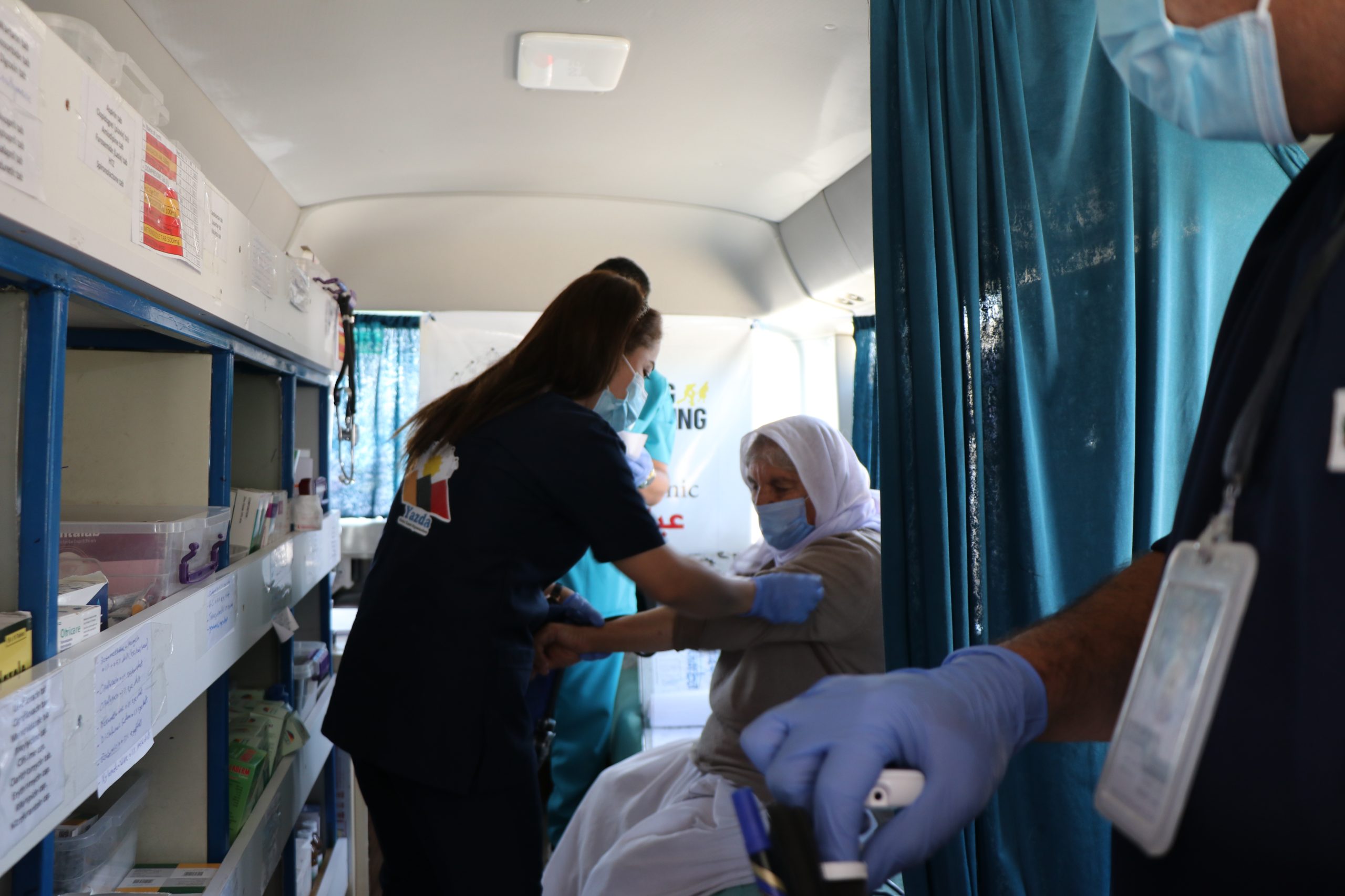 De mobiele kliniek van Stichting Vluchteling in Sinjar, Irak